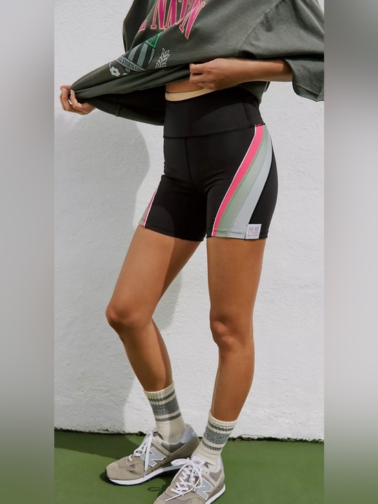 P.E Nation Pants - PE Nation Division One Bike Shorts size medium Anthropologie activewear Pilates